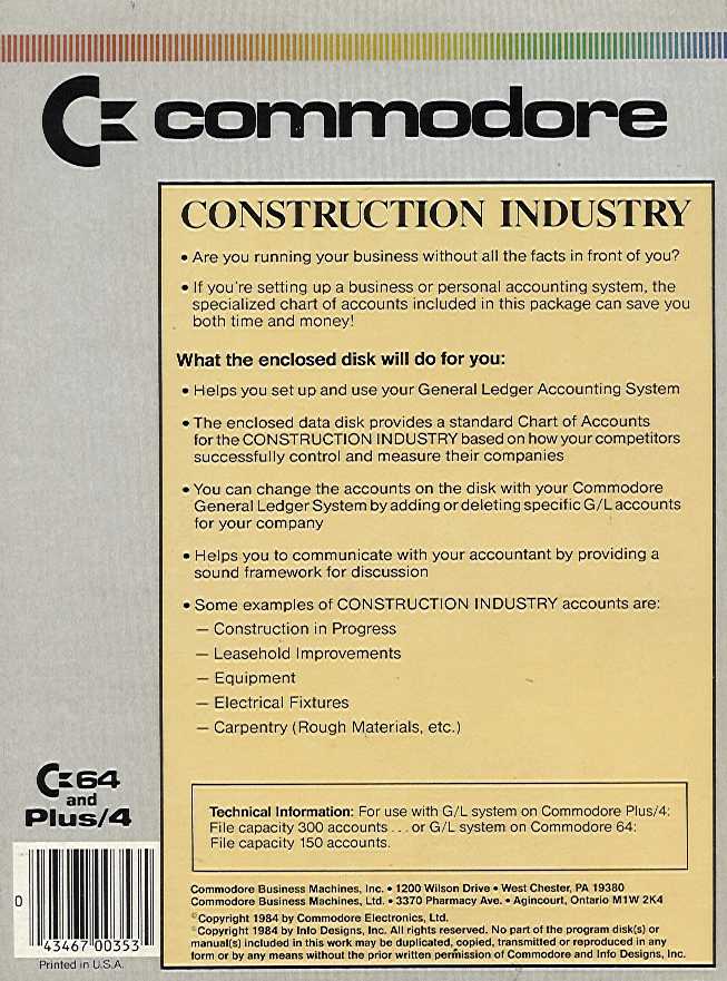 Chart Of Accounts Construction Industry