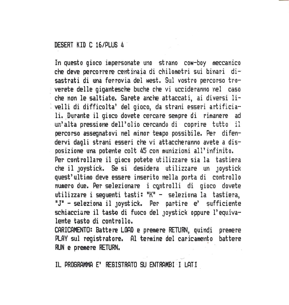 Cassette Cover (Back)