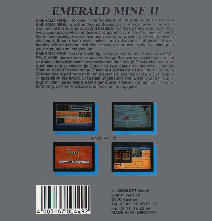 Emerald Mine (Amiga) Game Download