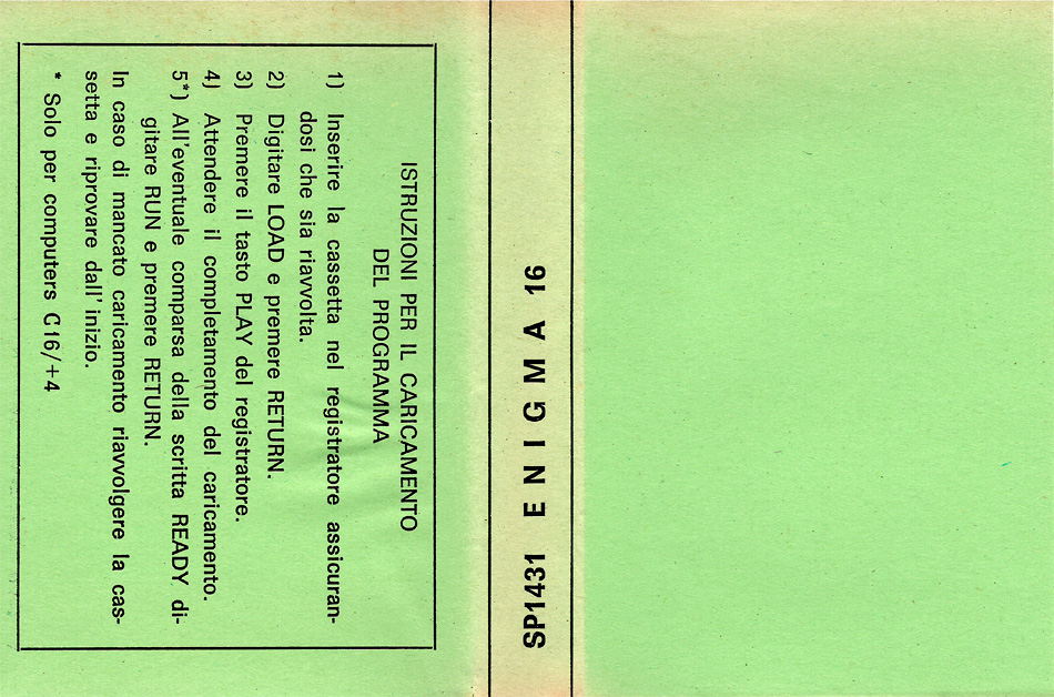 Cassette Cover (Computer Software)
