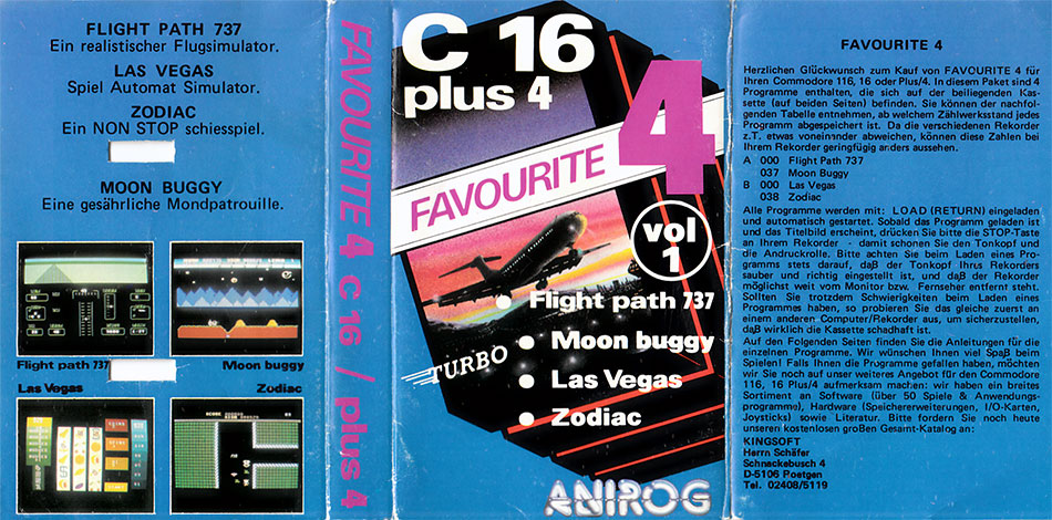 Cassette Cover (German)
Submitted by C16 Chris
