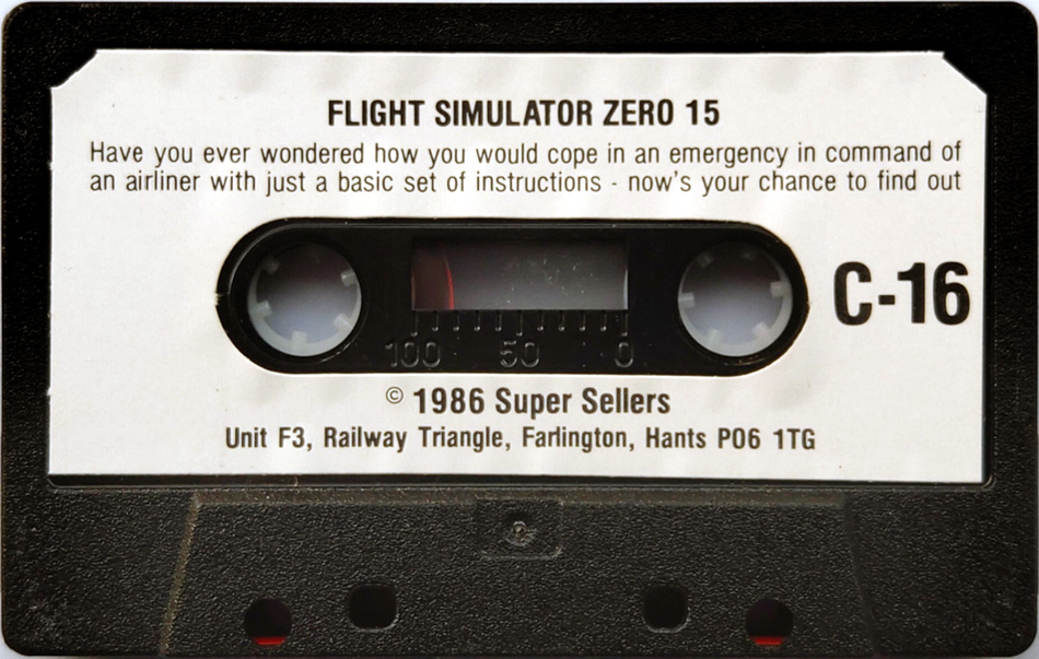 Cassette (Flight Simulator Zero 15)
Submitted by Ulysses777