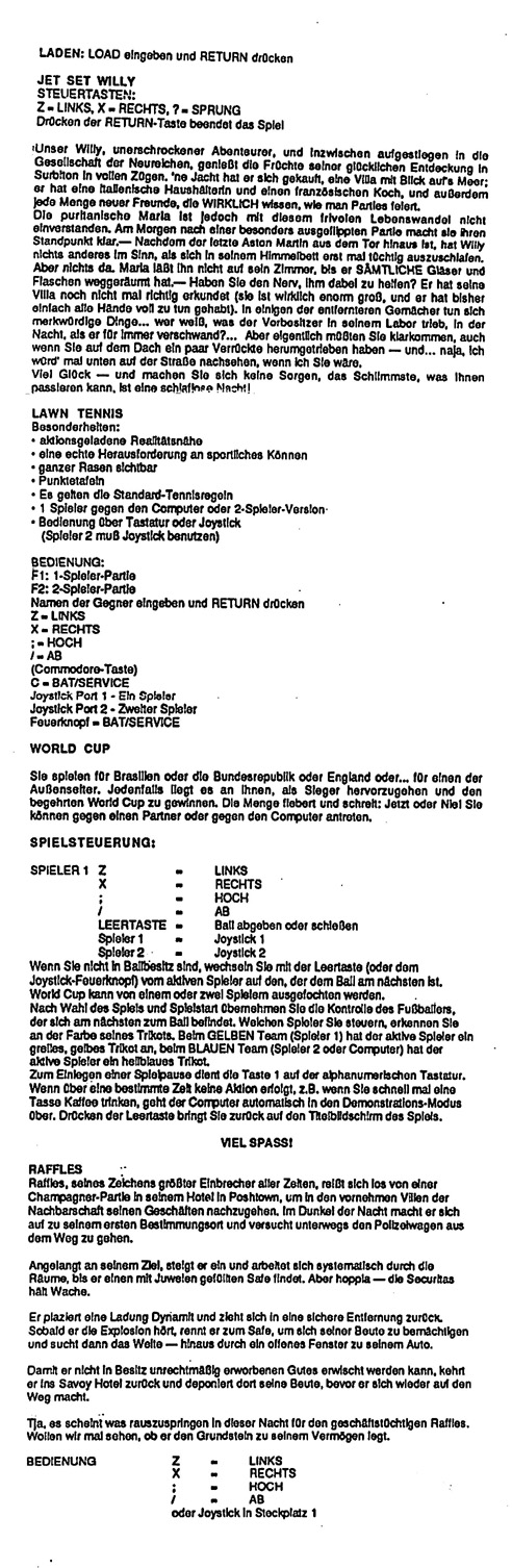 Instructions Leaflet (German)