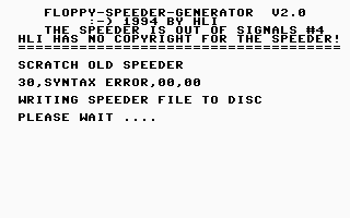 1541 Floppy Speeder Generator 2.0 Screenshot