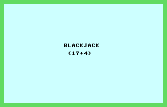 17+4 (Blackjack) Title Screenshot