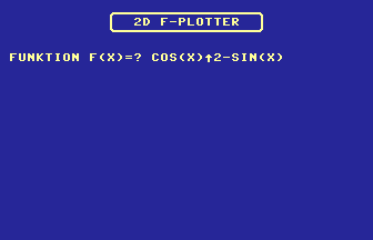 2D F-plotter Title Screenshot
