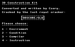 3D Construction Kit Title Screenshot