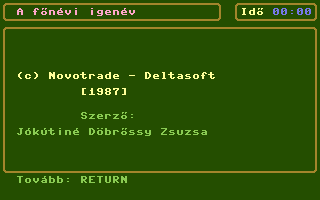 A Főnévi Igenév Title Screenshot