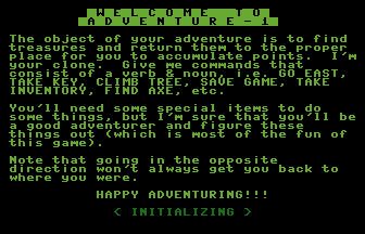 Adventureland PET Title Screenshot
