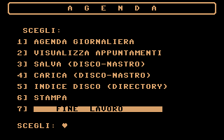 Agenda Elettronica Screenshot