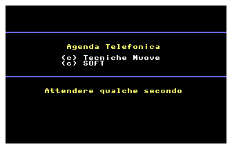 Agenda Telefonica Plus Title Screenshot