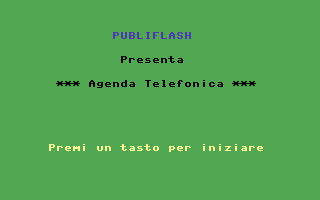 Agenda Telefonica Title Screenshot