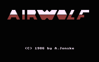Airwolf C16 Title Screenshot