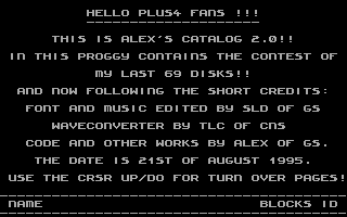 Alex's Catalog 2.0