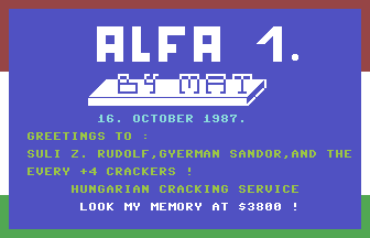 Alfa 1 Screenshot