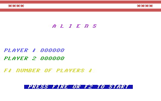 Aliens (Go Games 37) Title Screenshot