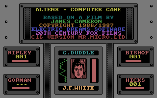 Aliens Title Screenshot