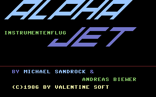 Alpha Jet Title Screenshot