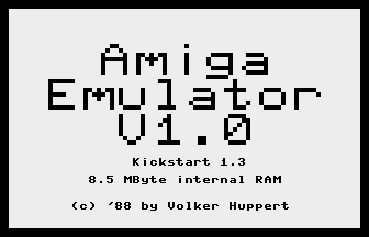 Amiga Emulator V1.0 Screenshot