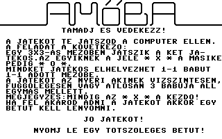 Amőba (City Soft) Title Screenshot