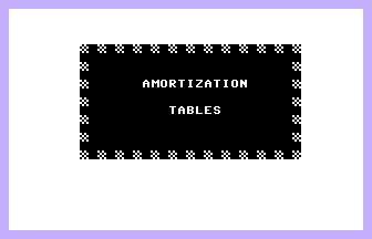 Amortization Tables (ICPUG) Title Screenshot