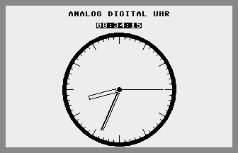 Analog Digital Uhr