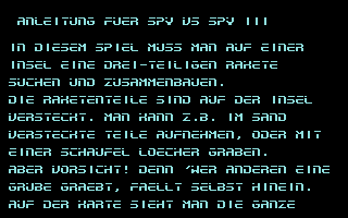 Anleitung Spy Vs Spy III Screenshot