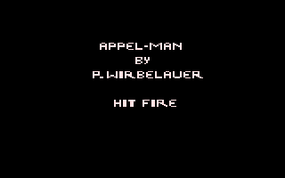 Appel-man Title Screenshot