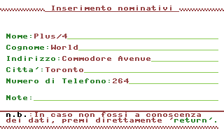 Archivio Telefonico Screenshot