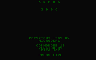 Arena 3000 Title Screenshot