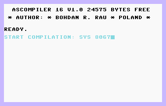 Ascompiler 16 V1.0 Screenshot