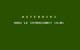 Asteroidi Title Screenshot