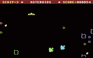 Asteroids (Byte Games 35) Screenshot