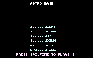 Astrogame Title Screenshot