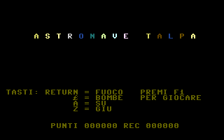 Astronave Talpa Title Screenshot