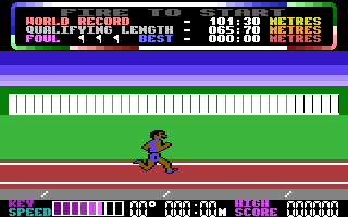 Athletics '87 Title Screenshot