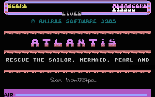 Atlantis Title Screenshot