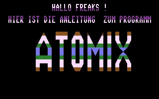 Atomix Anleitung Title Screenshot