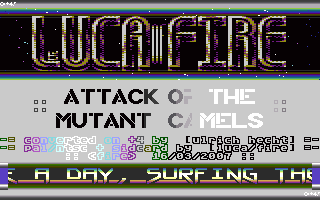 Attack Of The Mutant Camels Title Screenshot