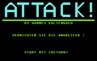 Attack! Title Screenshot