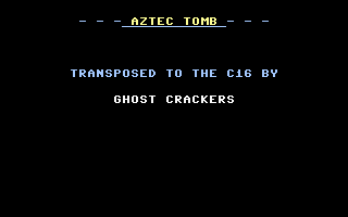 Aztec Tomb (Ghost Crackers) Title Screenshot
