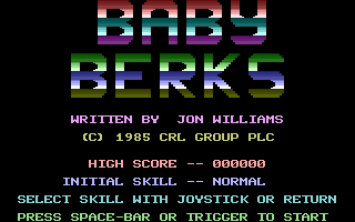 Baby Berks Title Screenshot