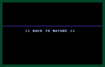Back To Nature Title Screenshot