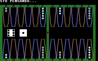 Backgammon (Super Commodore) Screenshot