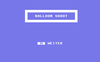 Balloon Shoot Title Screenshot