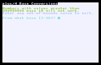 Base Conversions Screenshot