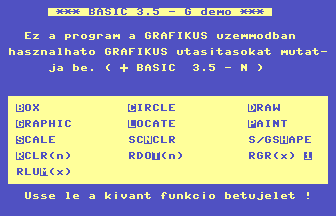 BASIC 3.5-G demo Title Screenshot