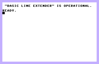 BASIC Line Extender Screenshot