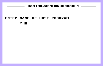 BASIC Macro Processor Screenshot