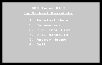 BBS Term+ V1.2 Screenshot